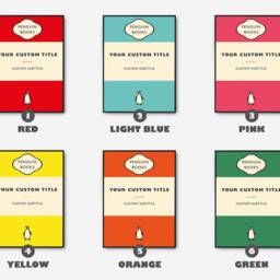 Custom & Personalized Penguin Books Cover, Book Cover Poster, Wall Art Decor, Art - thumbnail 2