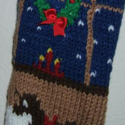Personalized Hand Knitted Christmas Stocking - thumbnail 3