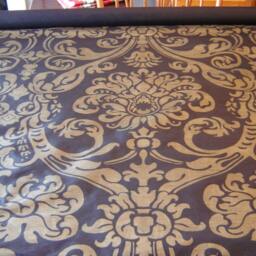 Black & Gold Silk Taffeta Print Pillow Cover - thumbnail 3