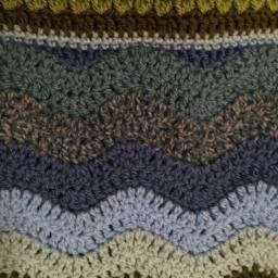 Wavy Baby Blanket - Pond Ripple Garden Collection - thumbnail 2