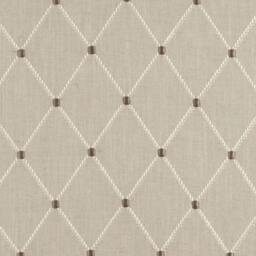 Embroidered Linen Pillow Cover - Clarke & Geometric Cushion - thumbnail 2