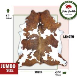 Tricolor High Quality Cowhide Rug, Hair On Hide, Koeienhuid, Kuhfell Teppich, Peau De Vache - M(L(xl(xxl - thumbnail 4