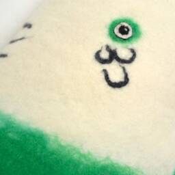 Green Budgie Cushion - thumbnail 4