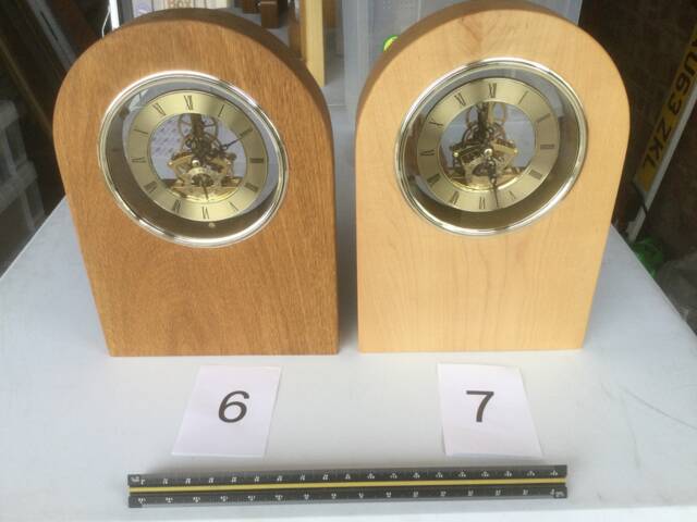 Mantle Clocks With Chrome Or Gold Skeleton Movements - image 1