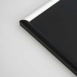 Modern Two-Tone Black & White Picture Frame, Open Wood Grain - thumbnail 2