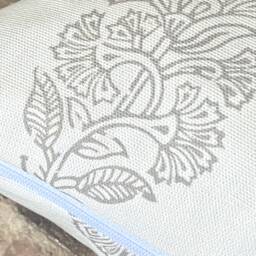 1181. Grey Kerala Block Print, Handmade 100% Cotton Cushion Cover, Various Sizes - thumbnail 3