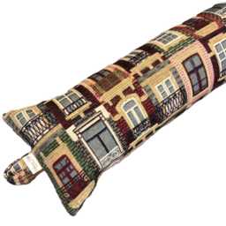 Draught Excluder 50-135cm Lisbon Tapestry Handmade Wind Draft Stopper Windows Villa Heritage - thumbnail 1