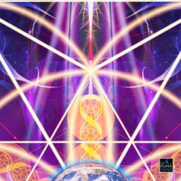 New Earth Mandala Tapestry Sacred Geometry Wall Hanging - thumbnail 3