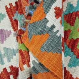Kilim Rug Classic, Handmade Artisan Afghan Turkish Scandinavian Navajo Bohemian Wool Flatweave Multicolour 118x79 cm - thumbnail 4