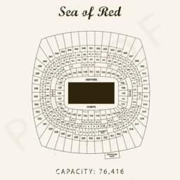 Arrowhead Stadium Seating Chart, Kansas City Chiefs, Print, Sign, Gift For Chiefs Fan Vintage Art - thumbnail 2