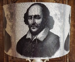 Shakespeare Lampshade, Distressed Book, Shabby Chic, Fatta Da Mamma