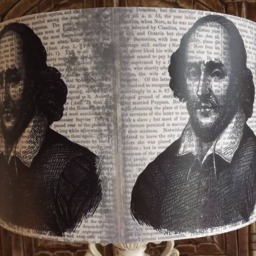Shakespeare Lampshade, Distressed Book, Shabby Chic, Fatta Da Mamma - thumbnail 3