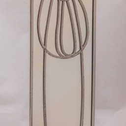 Mackintosh Style Stained Glass Effect Mirror Handmade Gift Rose 4 10x40cm - thumbnail 2