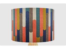 Retro Orange Blue Lampshade, Table Floor Lamp/Ceiling Pendant Small Medium Large 15cm 20cm 25cm 30cm 35cm 40cm Fabric Drum Light Shade