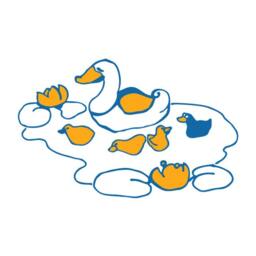 Kids Wall Decal Ugly Duckling, Hand Drawn Wall Sticker, Vinyl Duckling Children's Room Sticker - thumbnail 2