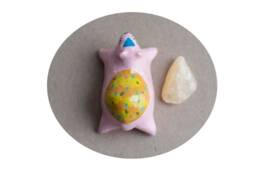The Imagination Bear with Calcite Pocket Stone