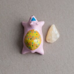 The Imagination Bear with Calcite Pocket Stone - thumbnail 2