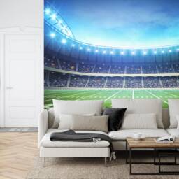 American Football Stadium Wallpaper Mural, Peel & Stick Wall Decal - thumbnail 3