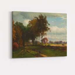 Pastoral Countryside Woodland Meadow Landscape Painting Canvas Wall Art Print Decor Picture Ready To Hang - thumbnail 4