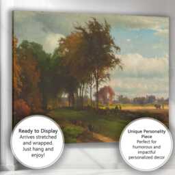 Pastoral Countryside Woodland Meadow Landscape Painting Canvas Wall Art Print Decor Picture Ready To Hang - thumbnail 3