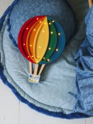 Blue & Navy Barberries - Baby Play Mat, Round Boxkleed - thumbnail 1
