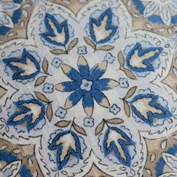 Medallion Pillow Cover in Blue From Jaclyn Smith Home Collection With Trend Fabrics - thumbnail 2