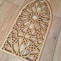 Laser-Cut Mdf Mandala Arch Panel Geometric Floral Wall Art 004 - thumbnail 2