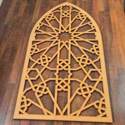 Laser-Cut Mdf Mandala Arch Panel Geometric Floral Wall Art 004 - thumbnail 3
