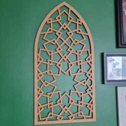 Laser-Cut Mdf Mandala Arch Panel Geometric Floral Wall Art 004 - thumbnail 4