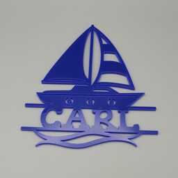 Personalised Nautical, Boat, Sailboat Bedroom Decor, Boat Club Name Sign Name, Door Or Wall Hanger in Acrylic Wood - thumbnail 4