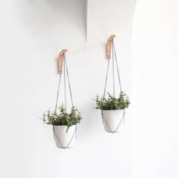 Wall Plant Hanger Mini Set Of 2, Hook For Hanging Plants, Small Hanging, Holder, Wooden Hook, Holder