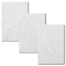 3 Piece Canvas Set - Elegant Marble Linear Stone Structure, White Print, Natural Textures Wall Decor - thumbnail 2