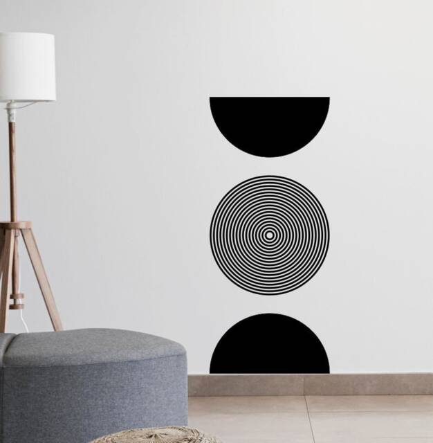 Sale Boho Geometric Circles Wall Decals Living Room Decor - image 1