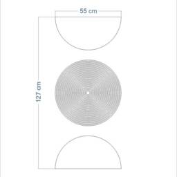 Sale Boho Geometric Circles Wall Decals Living Room Decor - thumbnail 3
