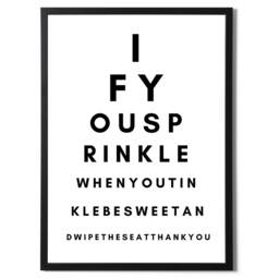 "Funny Bathroom Quote Poster ""If You Sprinkle When Tinkle" - thumbnail 3