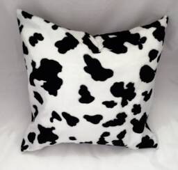 Cow Print Pillow, Animal Print, Throw Black & White Pillow Cover, Farmhouse Pillow, Rustic Cowboy Pillow Coverhome Decor - thumbnail 1
