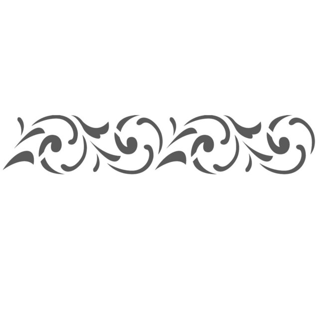 Wall Border Stencils Pattern 034 Reusable Template For Diy Wall Decor - image 1