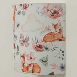 Wall Light With Deer, Fawn & Hot Air Balloon Motifs - Perfect For Christmas, Birthdays, Baby's Room Or Child's Bedroom - thumbnail 2