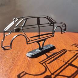 Gift For Audi Rs3 Driver Silhouette Desk Art, Car Guy Birthday Wall Garage, Boyfriend Gift, Dad, Office Decor, Christmas - thumbnail 2