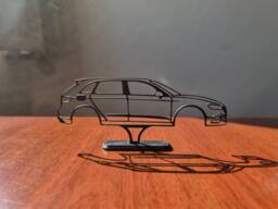 Gift For Audi Rs3 Driver Silhouette Desk Art, Car Guy Birthday Wall Garage, Boyfriend Gift, Dad, Office Decor, Christmas