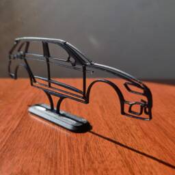 Gift For Audi Rs3 Driver Silhouette Desk Art, Car Guy Birthday Wall Garage, Boyfriend Gift, Dad, Office Decor, Christmas - thumbnail 3