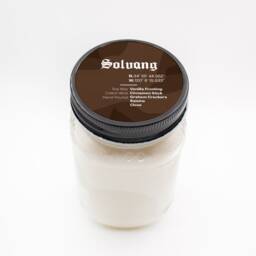 Solvang -- Scented Soy Candle California Vanilla Cinnamon Stick Graham Cracker Clove Handmade Handpoured Mason Jar - thumbnail 4