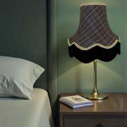 Scottish Tartan Fabric Lampshade Handmade For Ceiling Pendants, Table Lamp Shades, Floor Standard Lamps & Candle Clip Wall Lights - thumbnail 3