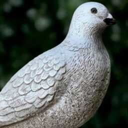 Garden Dove Statue Stone Sculpture Outdoor Bird Figurine Cement Animal Decoration Dove Lover Gift Front Door Ornament Handmade - thumbnail 3