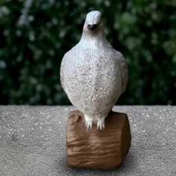 Garden Dove Statue Stone Sculpture Outdoor Bird Figurine Cement Animal Decoration Dove Lover Gift Front Door Ornament Handmade - thumbnail 2