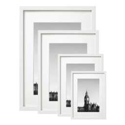 A5 White Frame - Picture Photo Handmade in UK Plastic Free High Quality Mounted Option Black - thumbnail 3
