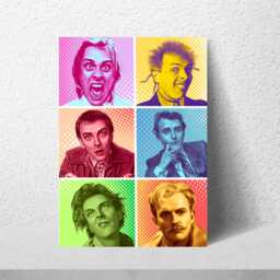 Rik Mayall Poster, A4 Print, High Quality Wall Art, Pop Art Character Poster - thumbnail 1