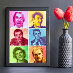 Rik Mayall Poster, A4 Print, High Quality Wall Art, Pop Art Character Poster - thumbnail 3