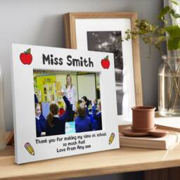 Personalised Teacher Gift Leaving School Nursery Preschool Thank You Photo Frame - thumbnail 3