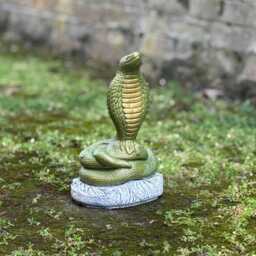 Unique Cobra Statue Concrete King Sculpture Outdoor Snake Figurine Large Ornament Front Door Decoration Handmade Art Gift - thumbnail 4